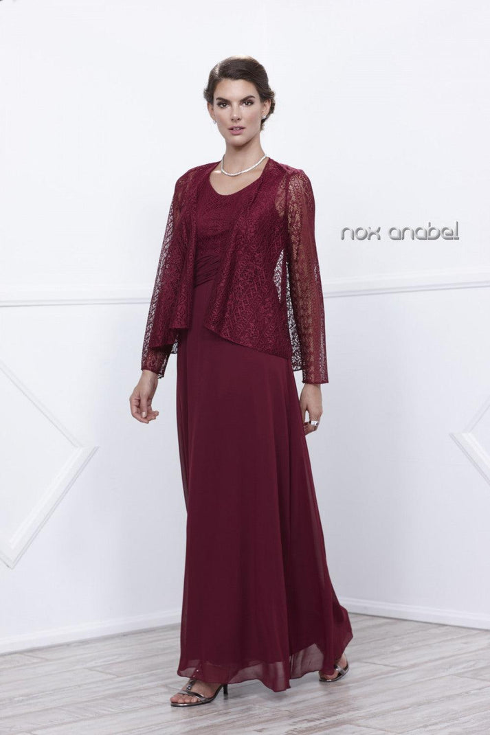 Burgundy Long Mother of the Bride Formal Dress for $129.99 – The Dress ...