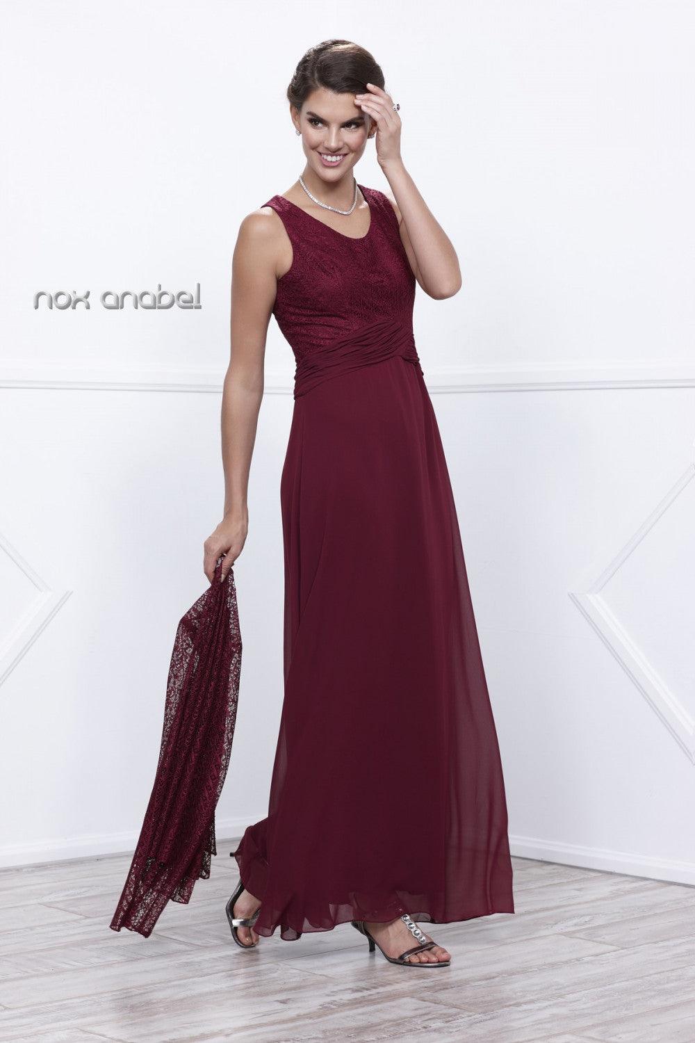Long Mother of the Bride Formal Dress
