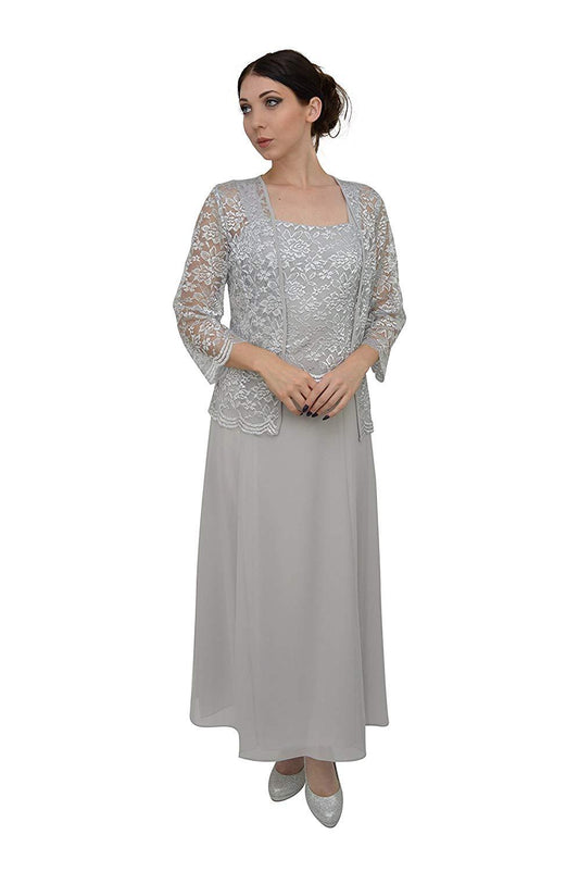 Long Mother of the Bride Formal Plus Size Dress - The Dress Outlet Sally
