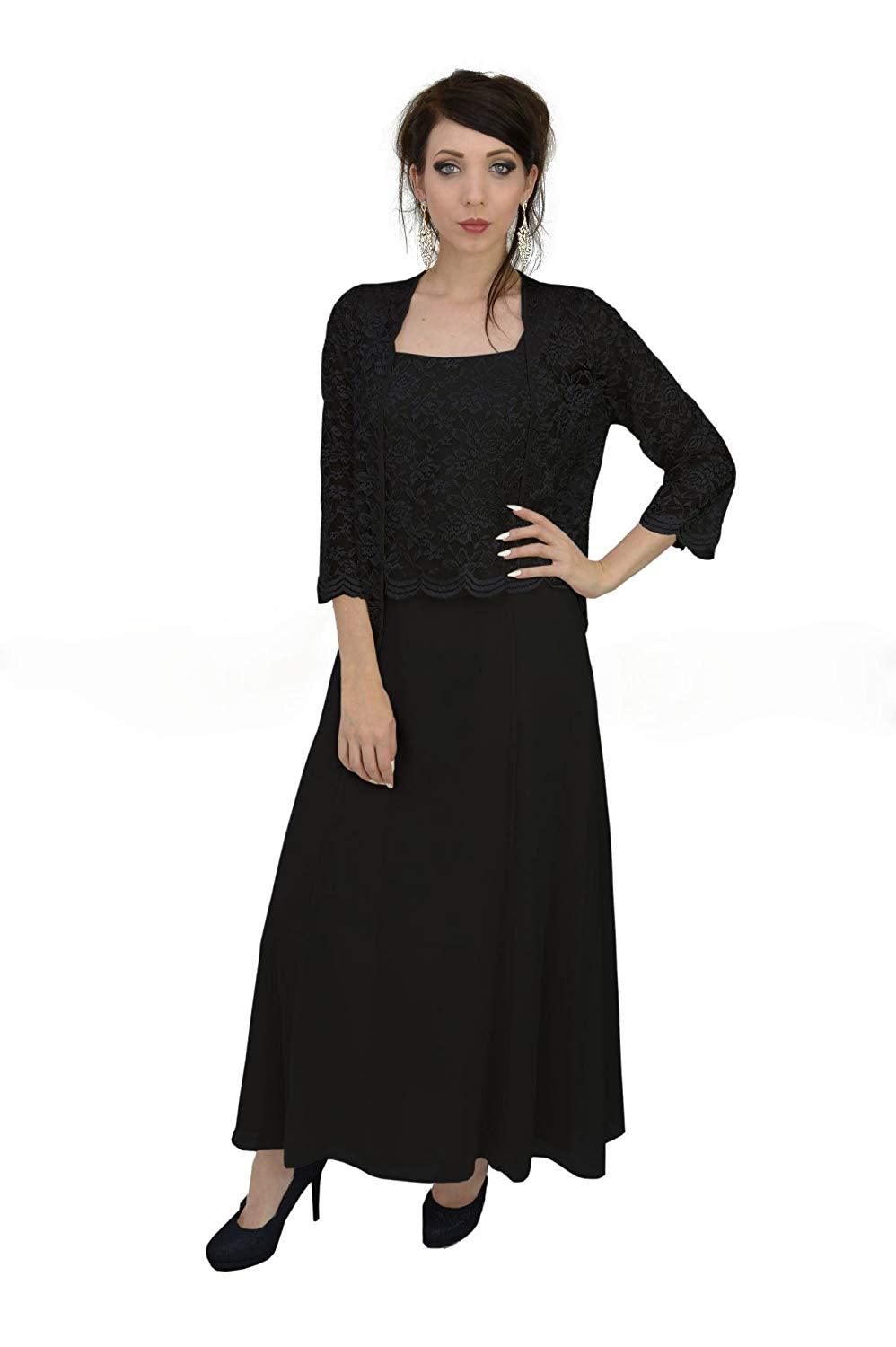 Long Mother of the Bride Formal Plus Size Dress - The Dress Outlet Sally