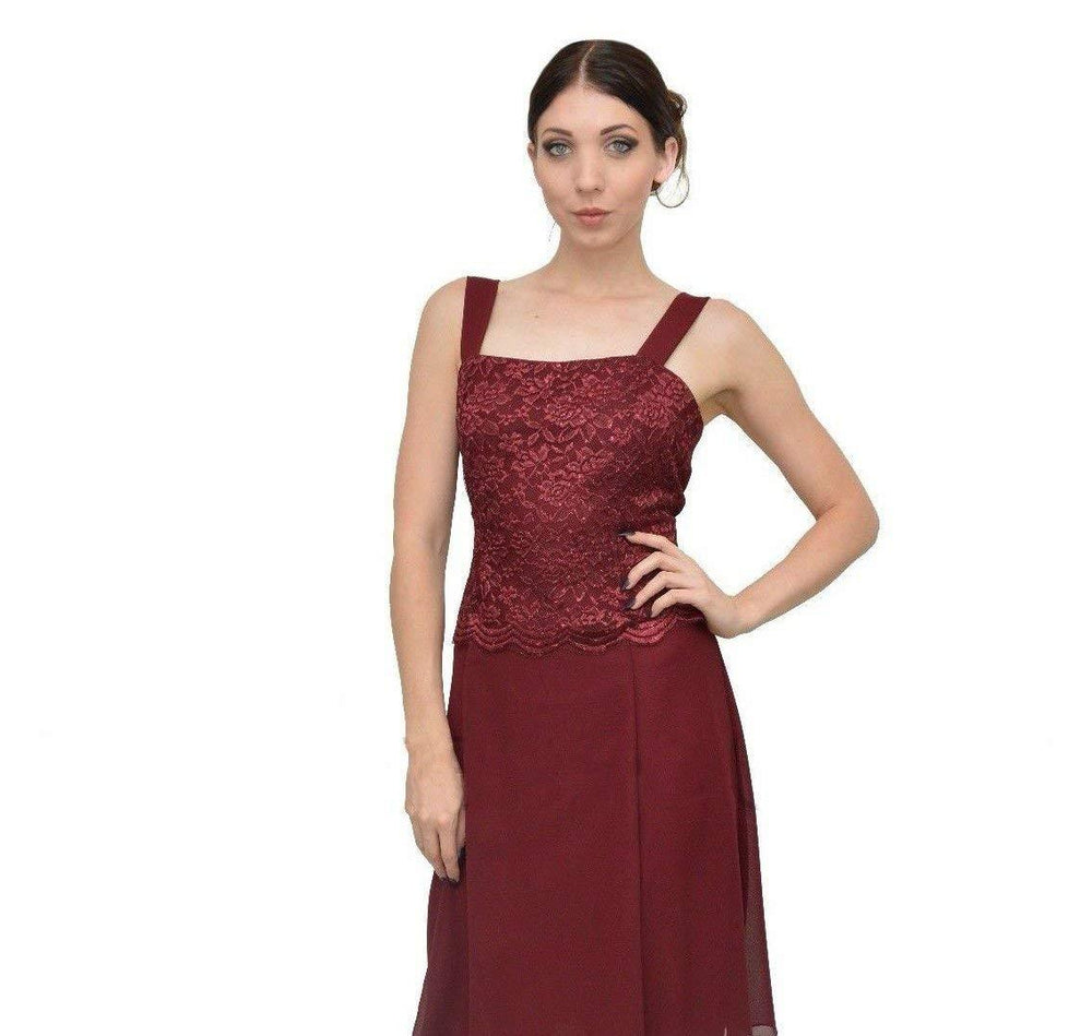 Long Mother of the Bride Formal Plus Size Dress - The Dress Outlet Sally