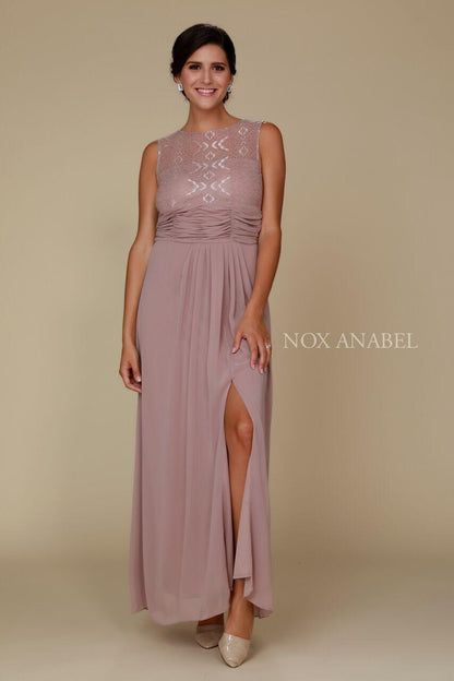 Long Mother of the Bride Formal Dress with Jacket - The Dress Outlet Nox Anabel