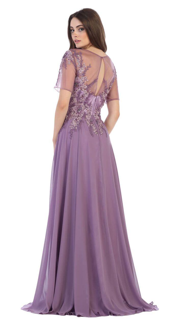 Long Mother of the Bride Formal Plus Size Dress - The Dress Outlet May Queen
