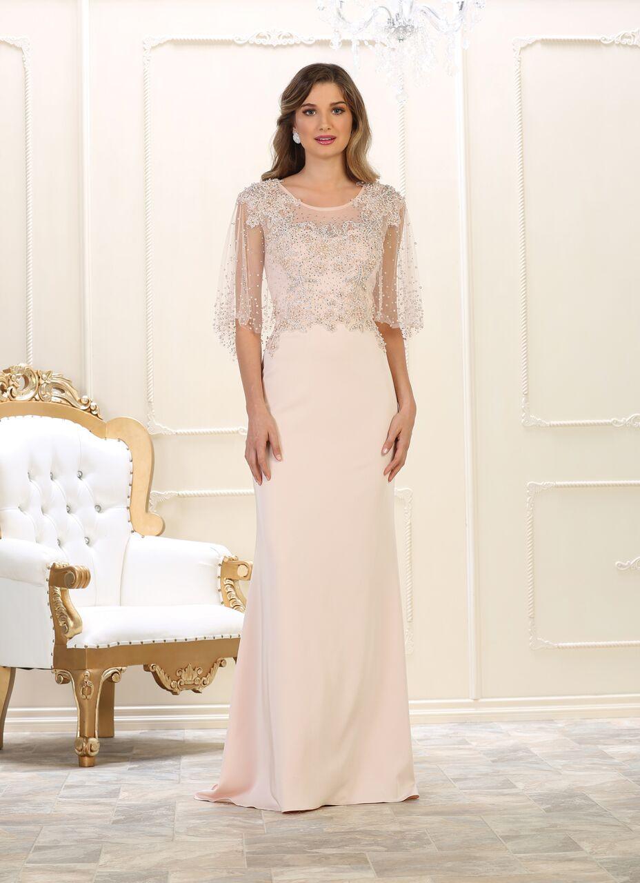 Long Mother of the Bride Plus Size Formal Dress - The Dress Outlet May Queen