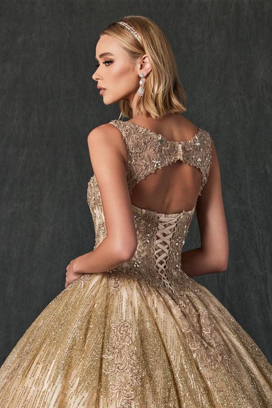 Long Off Shoulder Quinceanera Ball Gown