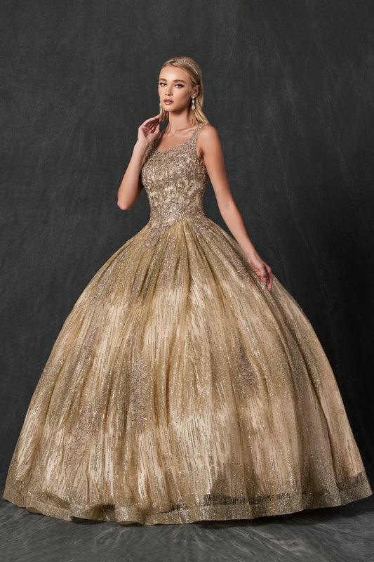 Long Off Shoulder Quinceanera Ball Gown