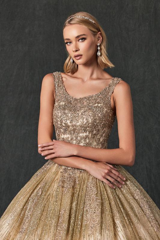Long Off Shoulder Quinceanera Ball Gown