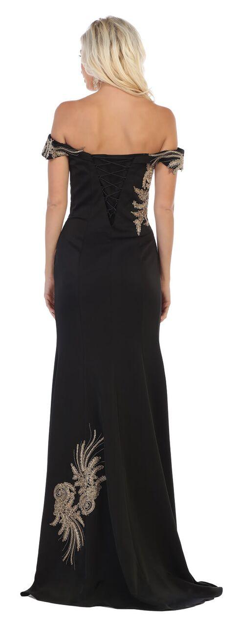 Long Off The Shoulder Formal Mermaid Prom Dress - The Dress Outlet May Queen