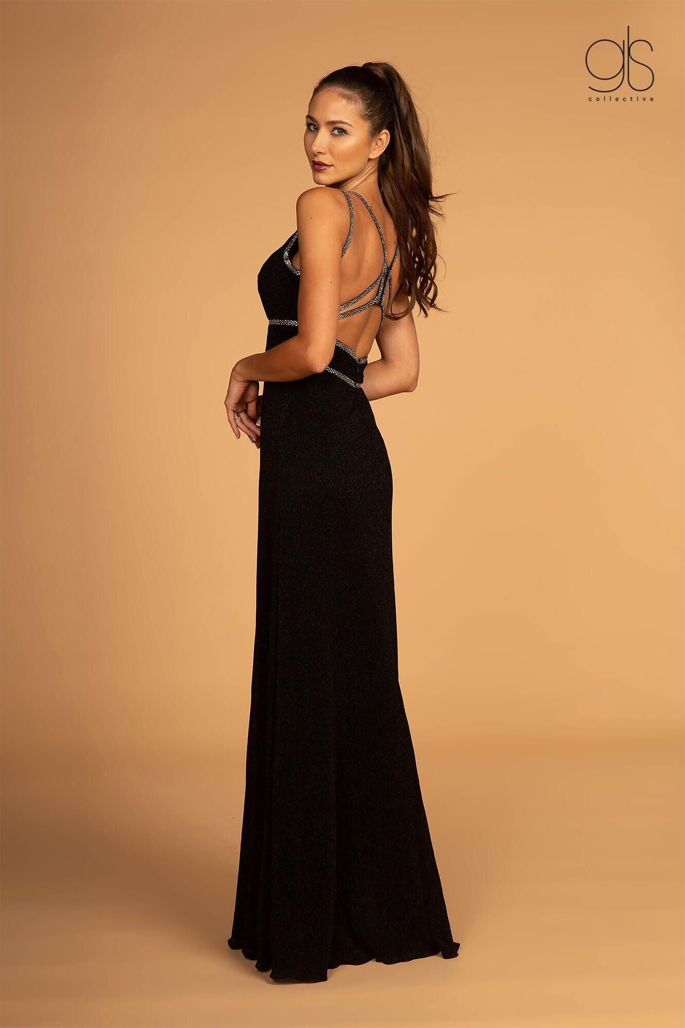 Long Open Back Prom Formal Evening Dress - The Dress Outlet Elizabeth K