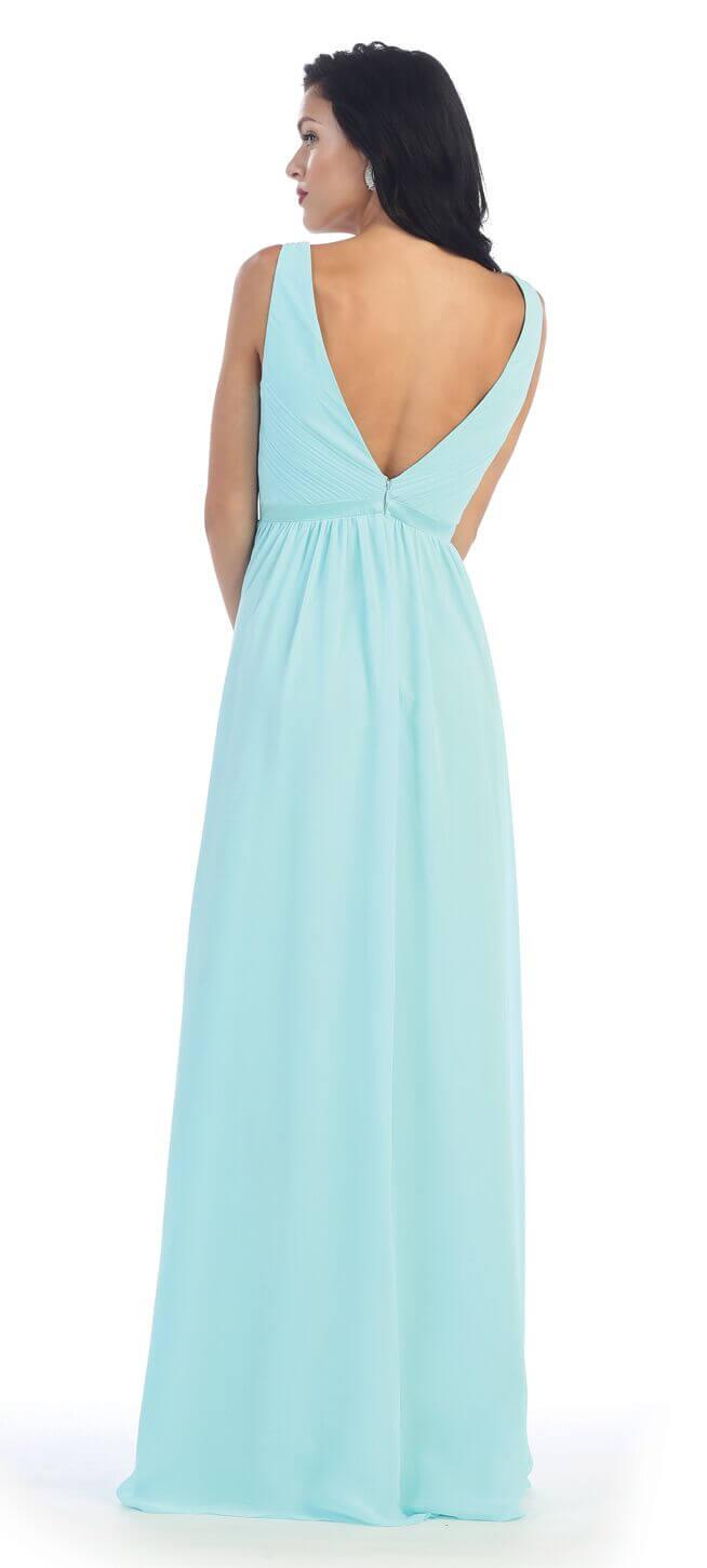 Long Plus Size Bridesmaids Formal Dress - The Dress Outlet May Queen