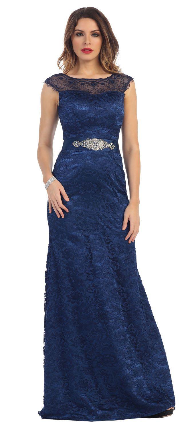 Long Plus Size Dress Formal Prom Dress Groom - The Dress Outlet May Queen