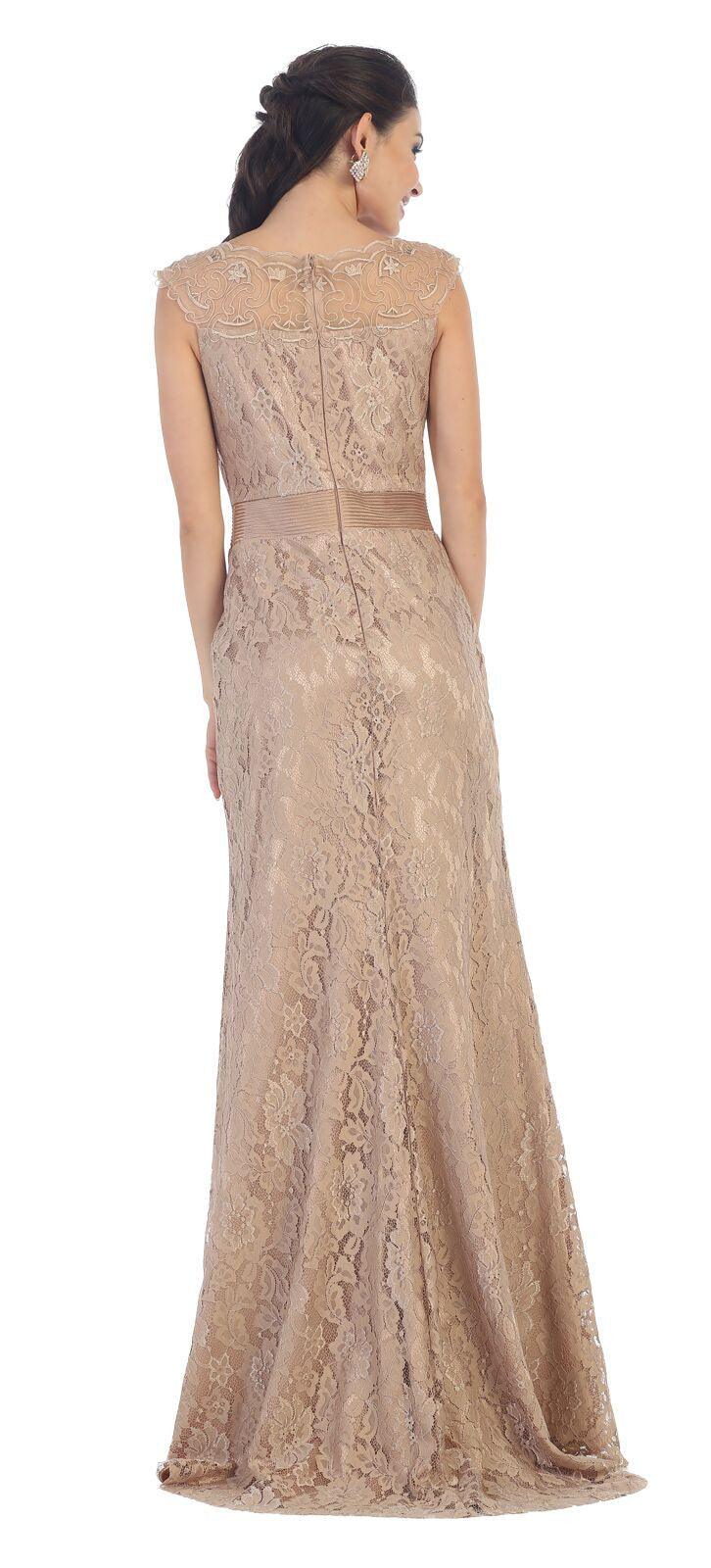 Long Plus Size Dress Formal Prom Dress Groom - The Dress Outlet May Queen