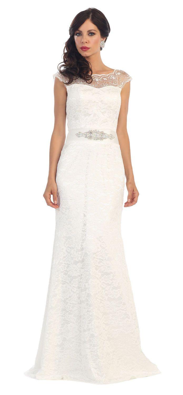 Long Plus Size Dress Formal Prom Dress Groom - The Dress Outlet May Queen