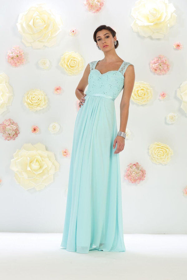 Long Plus Size Dress Lace Formal Evening Party