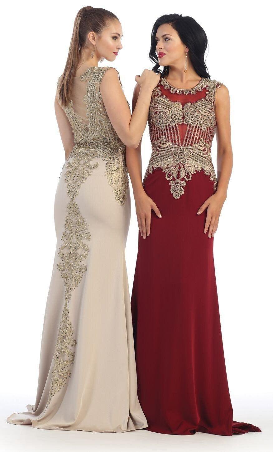 Long Plus Size Dresses Formal Prom Gown - The Dress Outlet May Queen