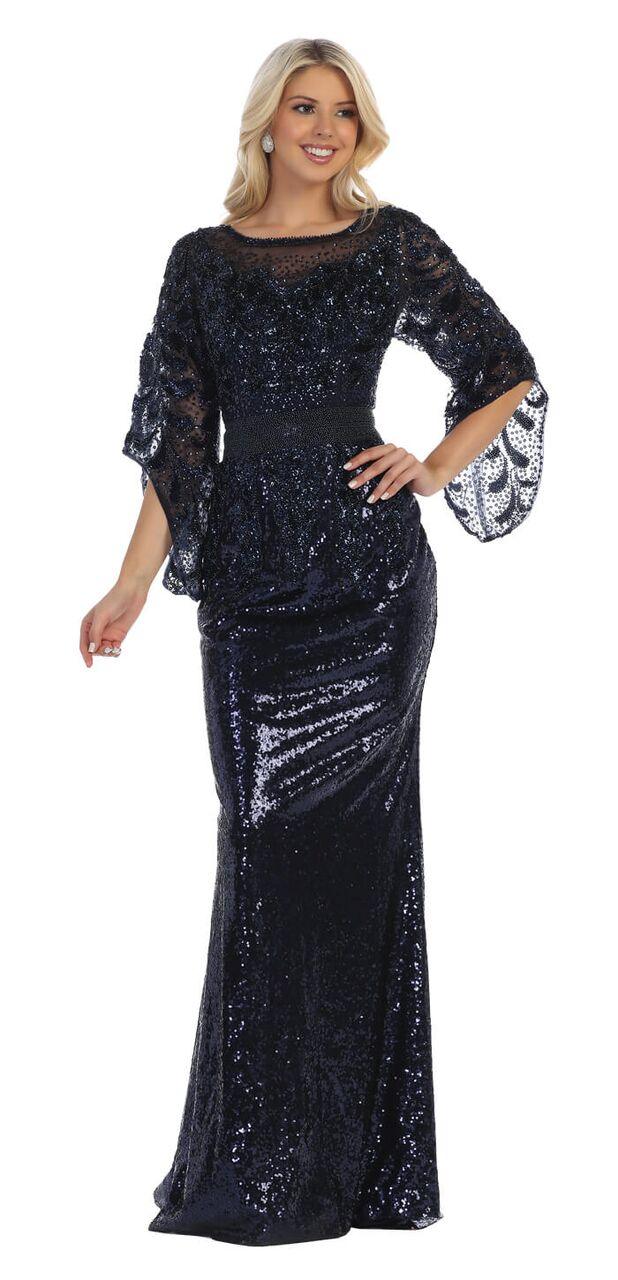Long Plus Size Formal Dress Evening Gown - The Dress Outlet May Queen