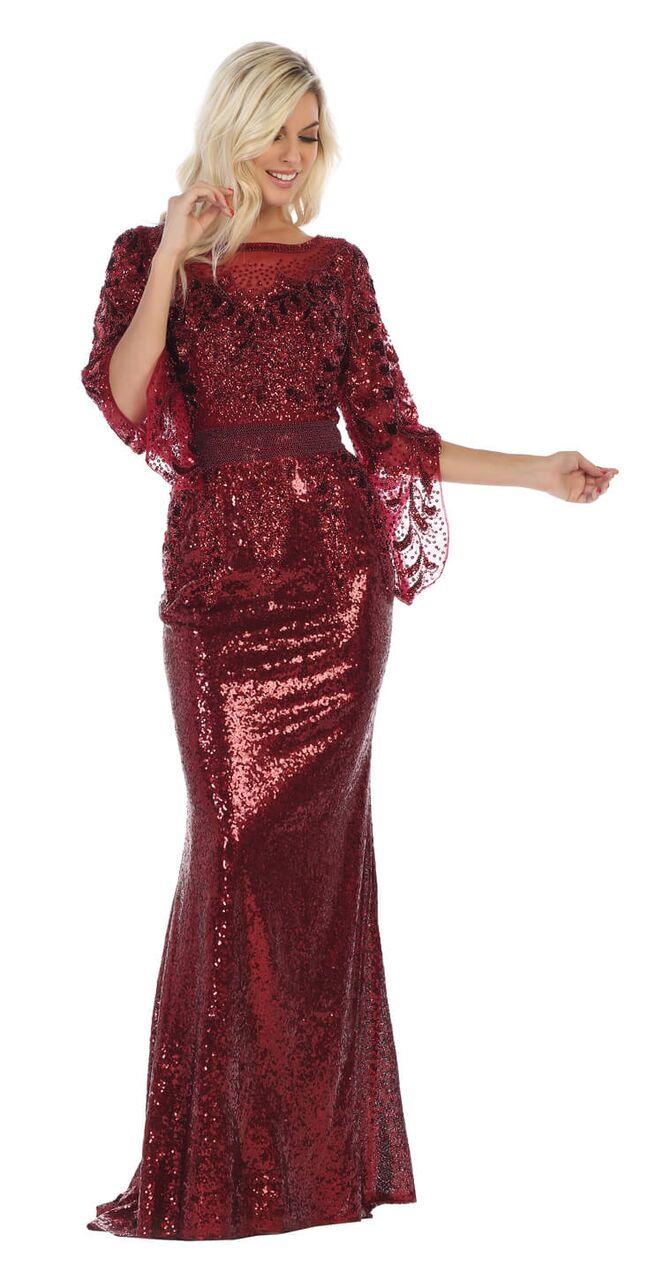 Long Plus Size Formal Dress Evening Gown - The Dress Outlet May Queen