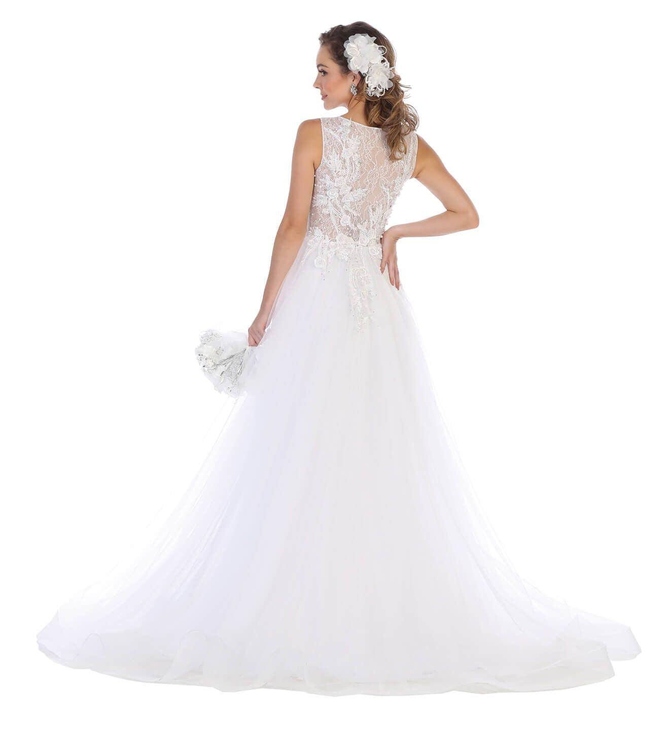 Long Plus Size Formal Dress Prom Evening Party Gown - The Dress Outlet May Queen