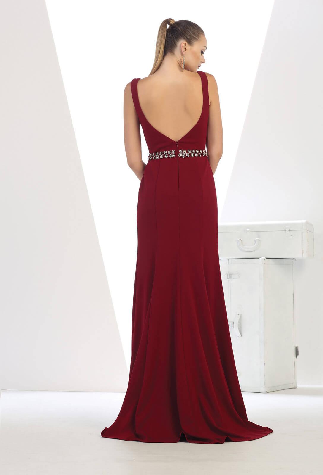 Long Plus Size Formal Evening Prom Dress - The Dress Outlet May Queen