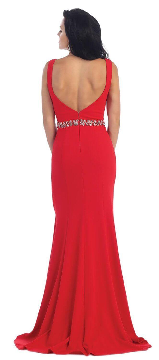 Long Plus Size Formal Evening Prom Dress - The Dress Outlet May Queen