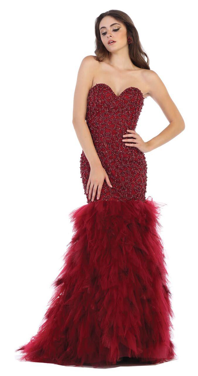Long Plus Size Formal Prom Dress Evening Gown - The Dress Outlet May Queen