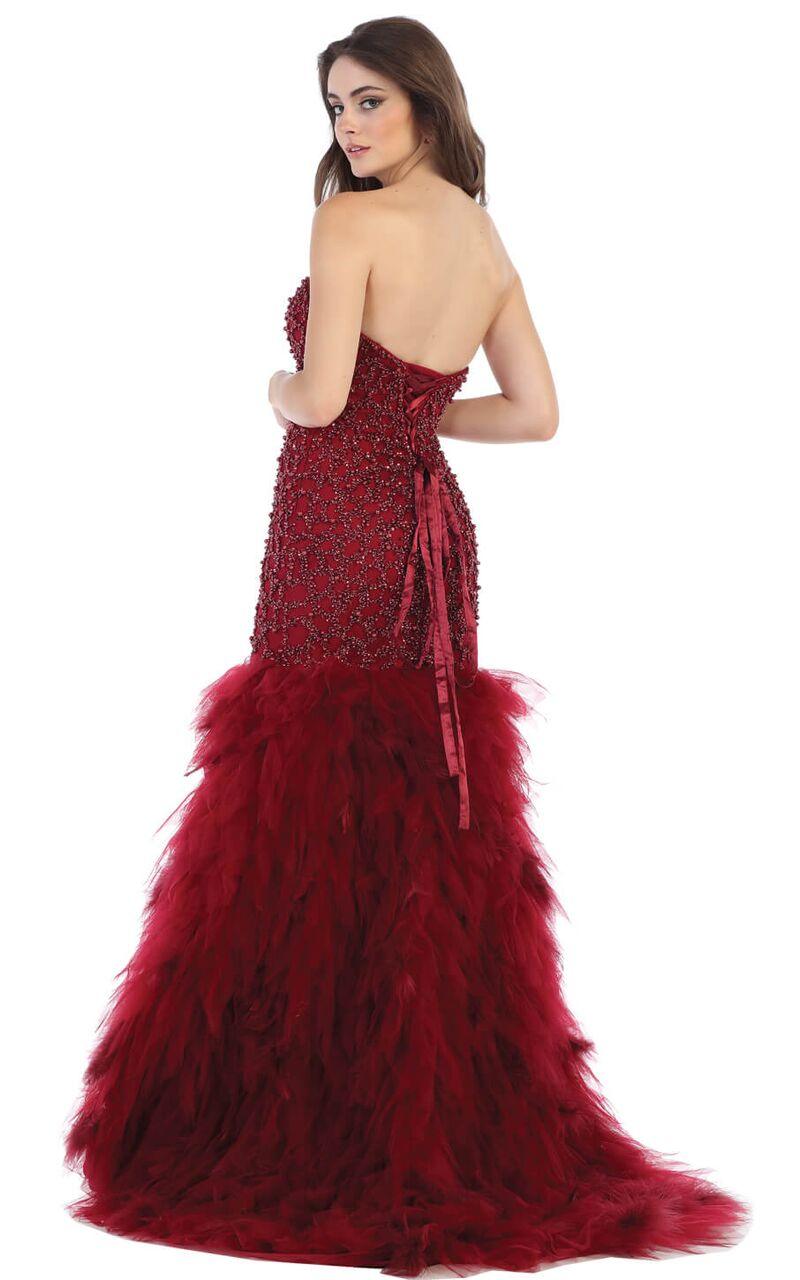 Long Plus Size Formal Prom Dress Evening Gown - The Dress Outlet May Queen