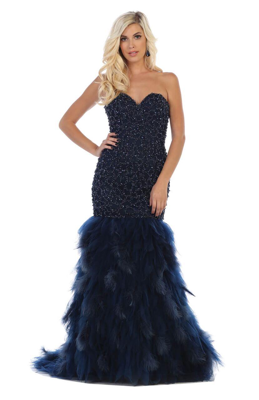 Long Plus Size Formal Prom Dress Evening Gown - The Dress Outlet May Queen