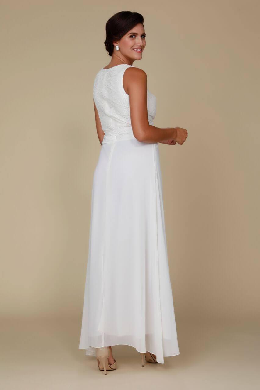 Long Plus size Mother of the Bride Dress Sale Ivory - The Dress Outlet Nox Anabel