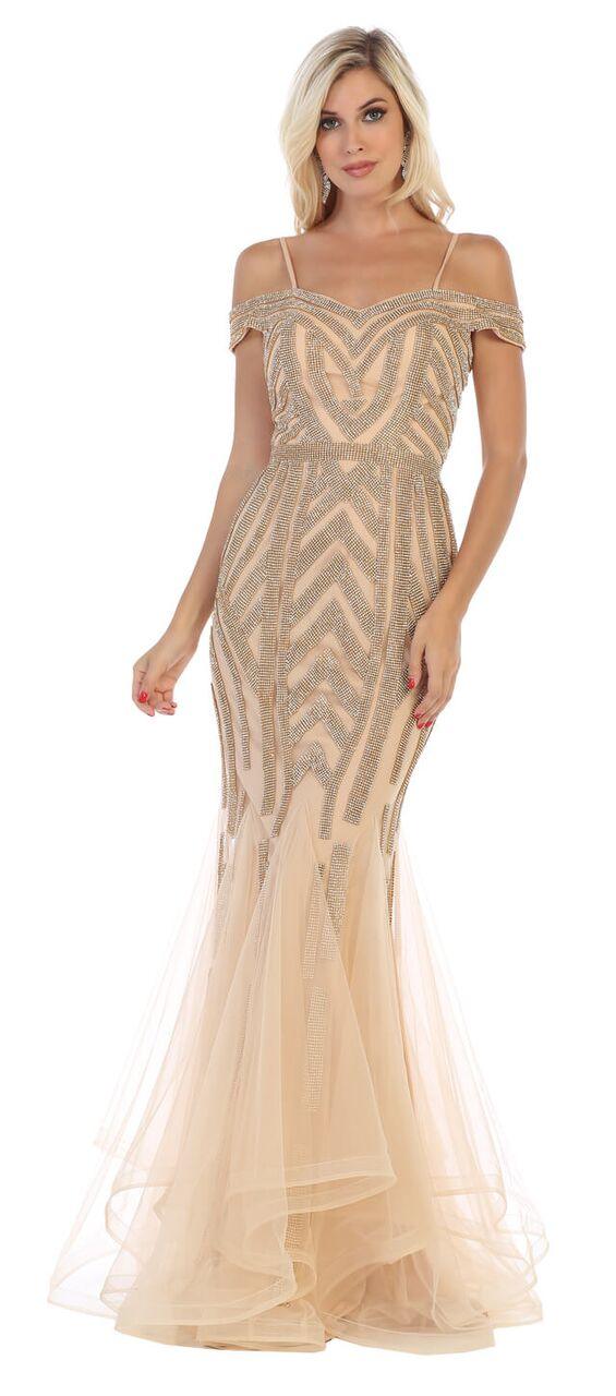 Long Plus Size Prom Dress Evening Formal Gown - The Dress Outlet May Queen