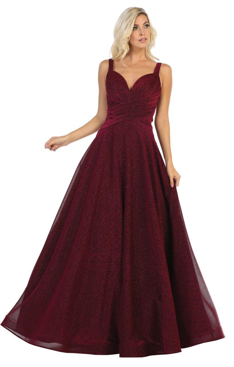 Long Plus Size Prom Dress Formal Evening Gown - The Dress Outlet May Queen