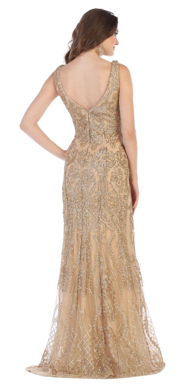Long Plus Size Prom Dress Formal Evening Gown - The Dress Outlet May Queen