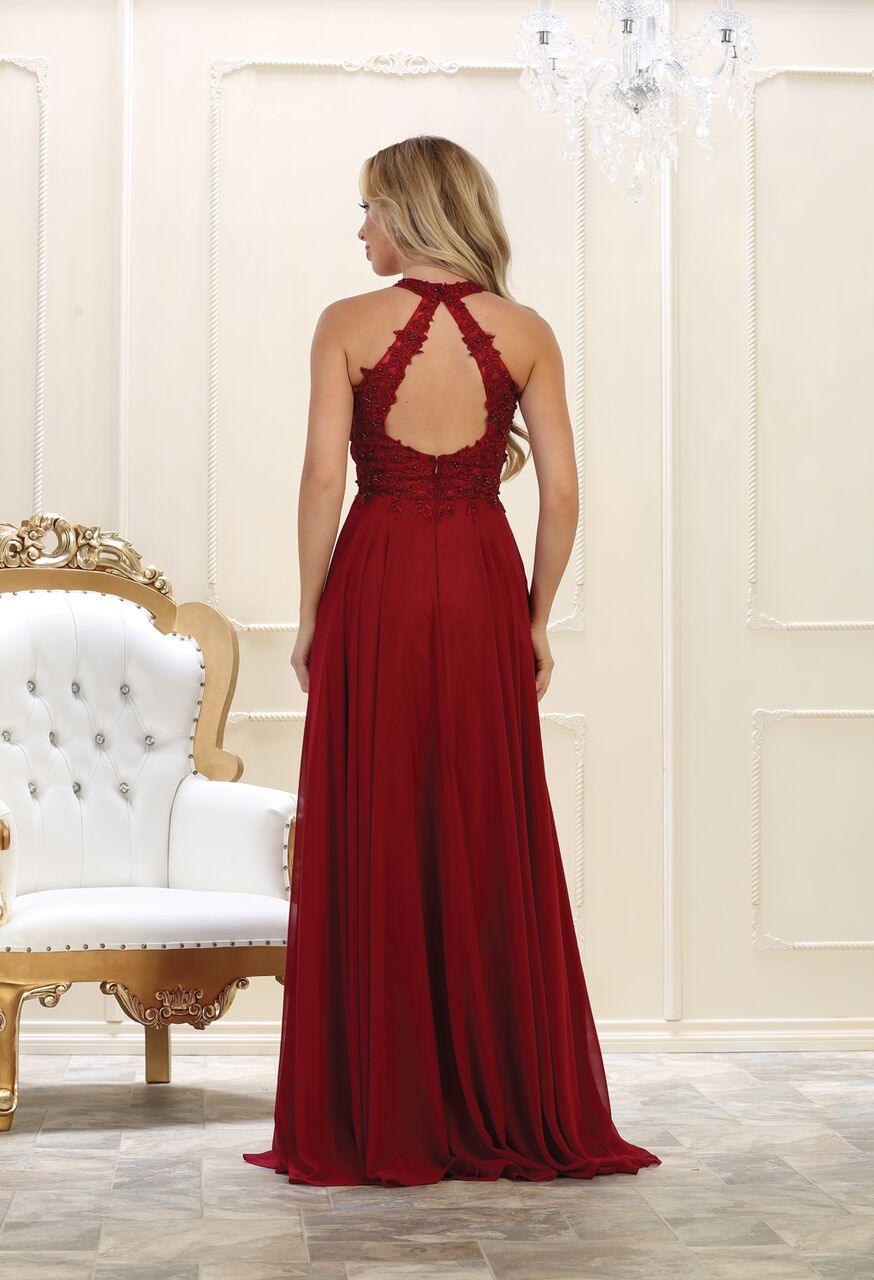 Long Plus Size Prom Dress Formal Evening Gown - The Dress Outlet May Queen