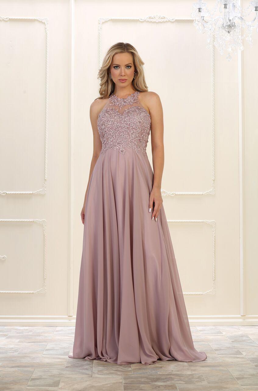 Long Plus Size Prom Dress Formal Evening Gown - The Dress Outlet May Queen
