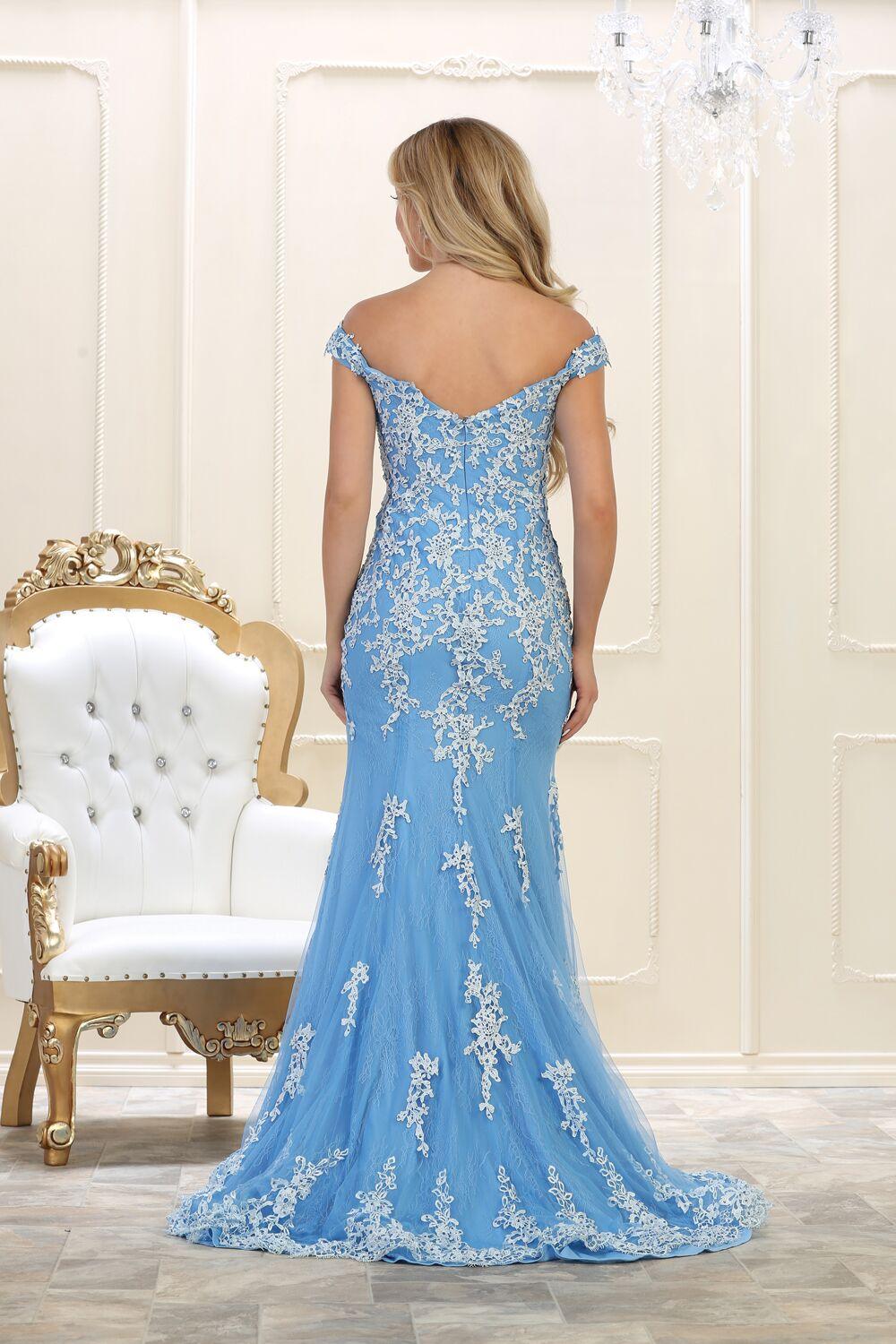 Long Plus Size Prom Dress Formal Gown - The Dress Outlet May Queen