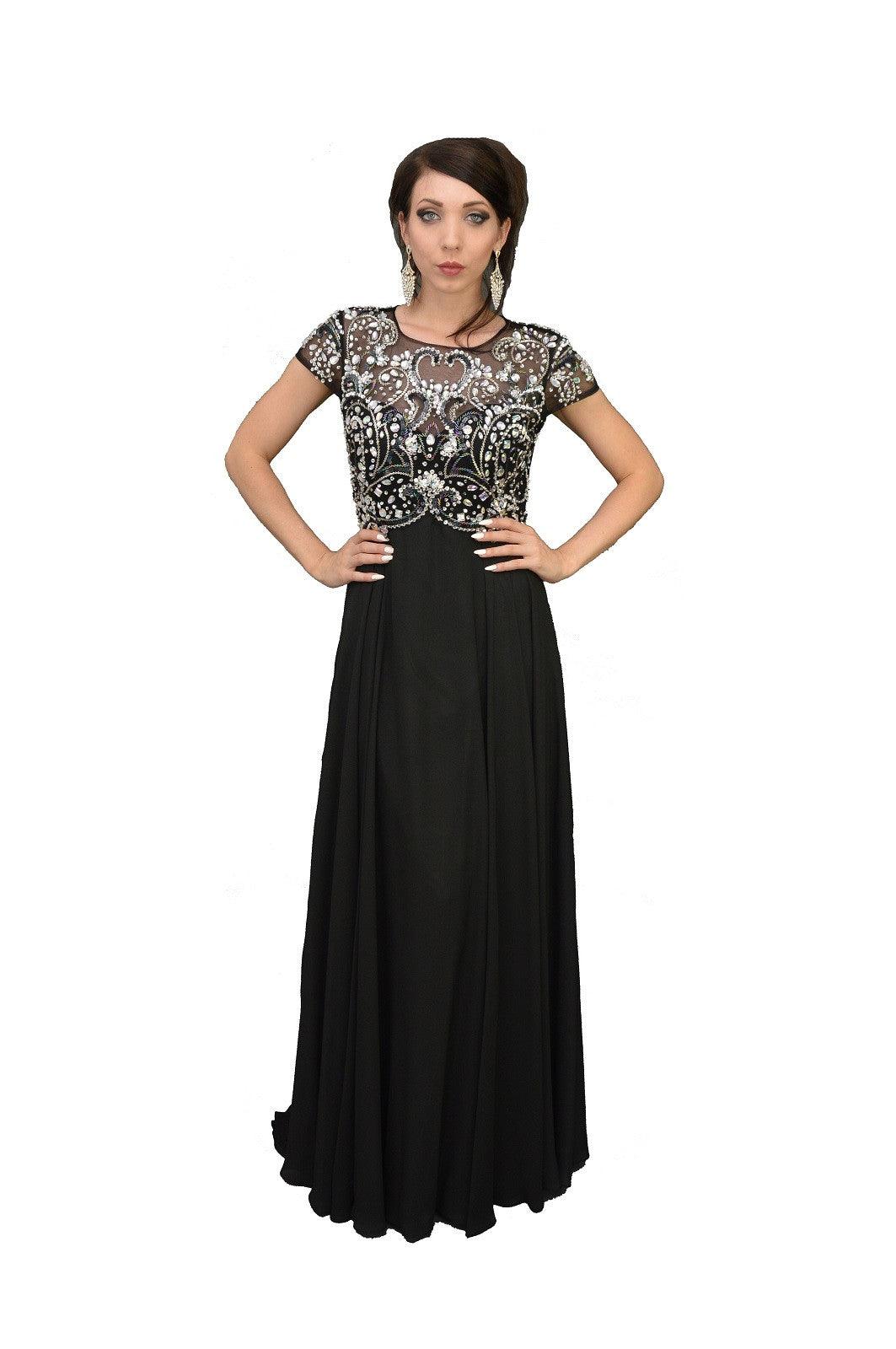 Long Plus Size Wedding Guest Formal Dress - The Dress Outlet May Queen