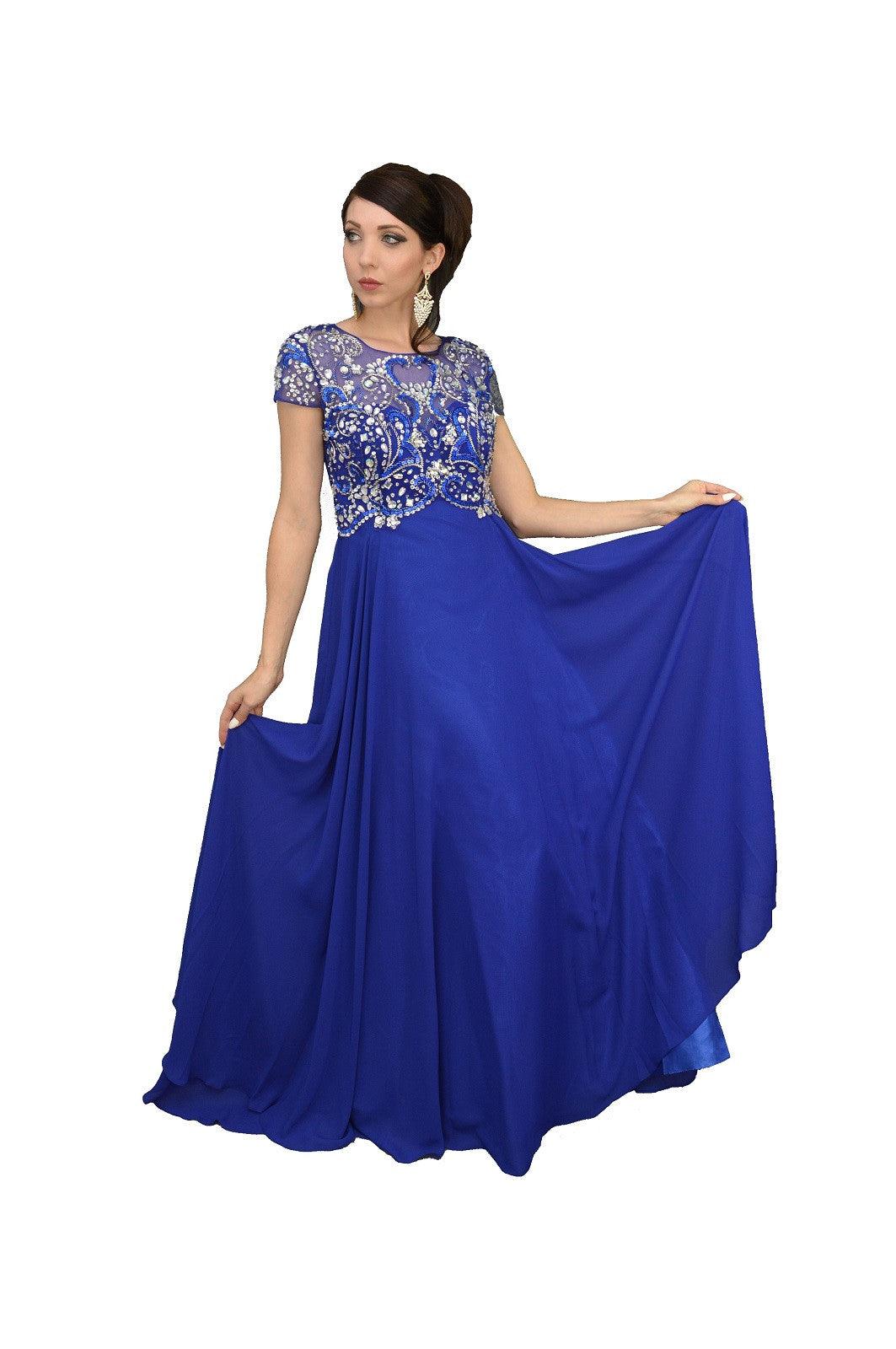 Long Plus Size Wedding Guest Formal Dress - The Dress Outlet May Queen