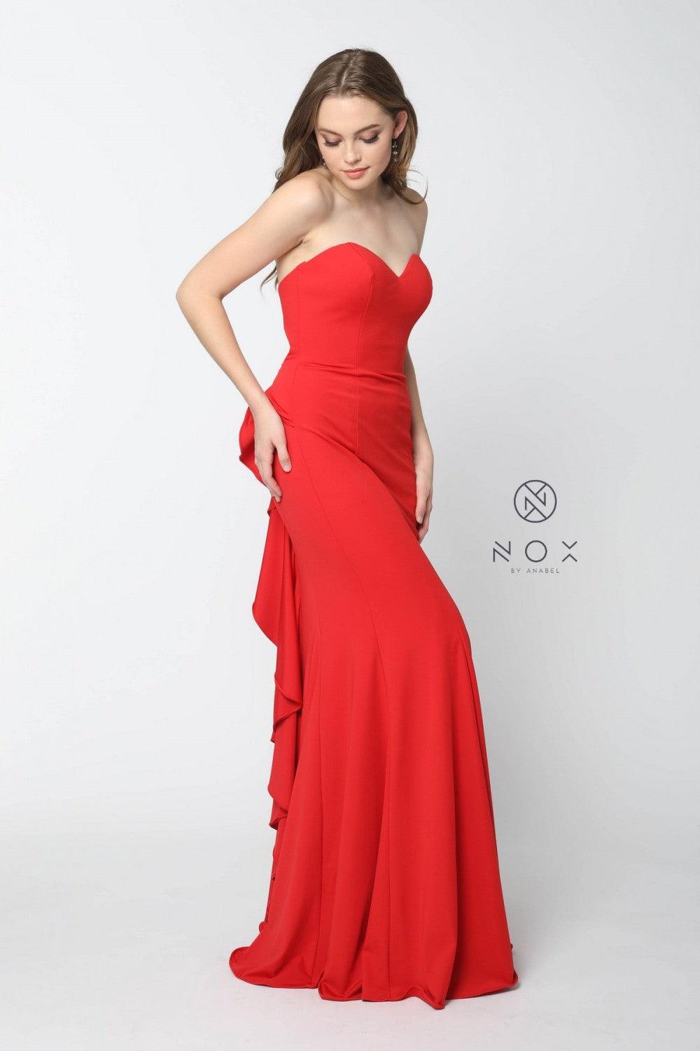 Long Prom Backless Mermaid Dress Evening Gown - The Dress Outlet Nox Anabel