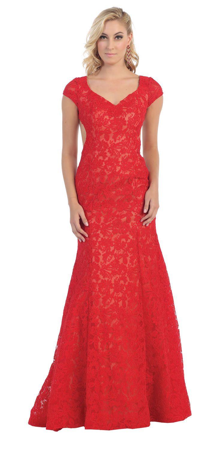 Long Prom Dress Ballgown Evening Gown Groom - The Dress Outlet May Queen