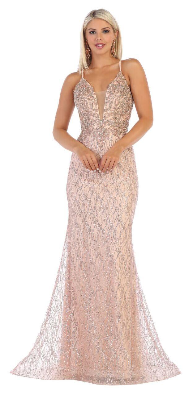 Long Prom Dress Evening Formal Gown - The Dress Outlet May Queen