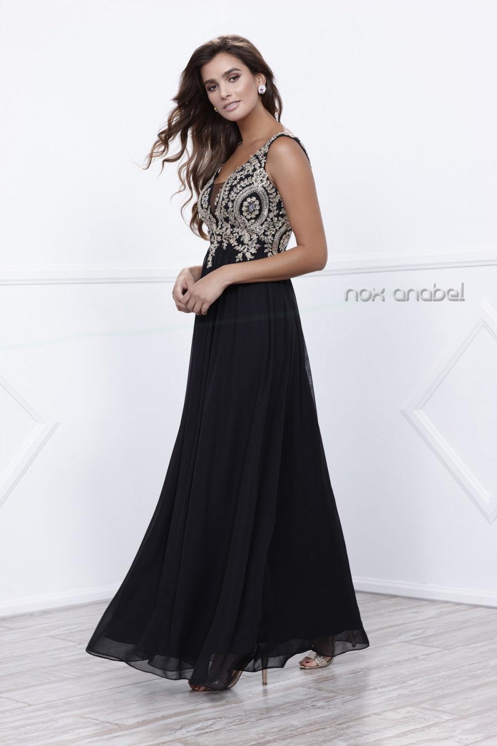 Long Prom Dress Evening Gown - The Dress Outlet Nox Anabel