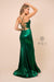 Long Prom Dress Evening Gown Green