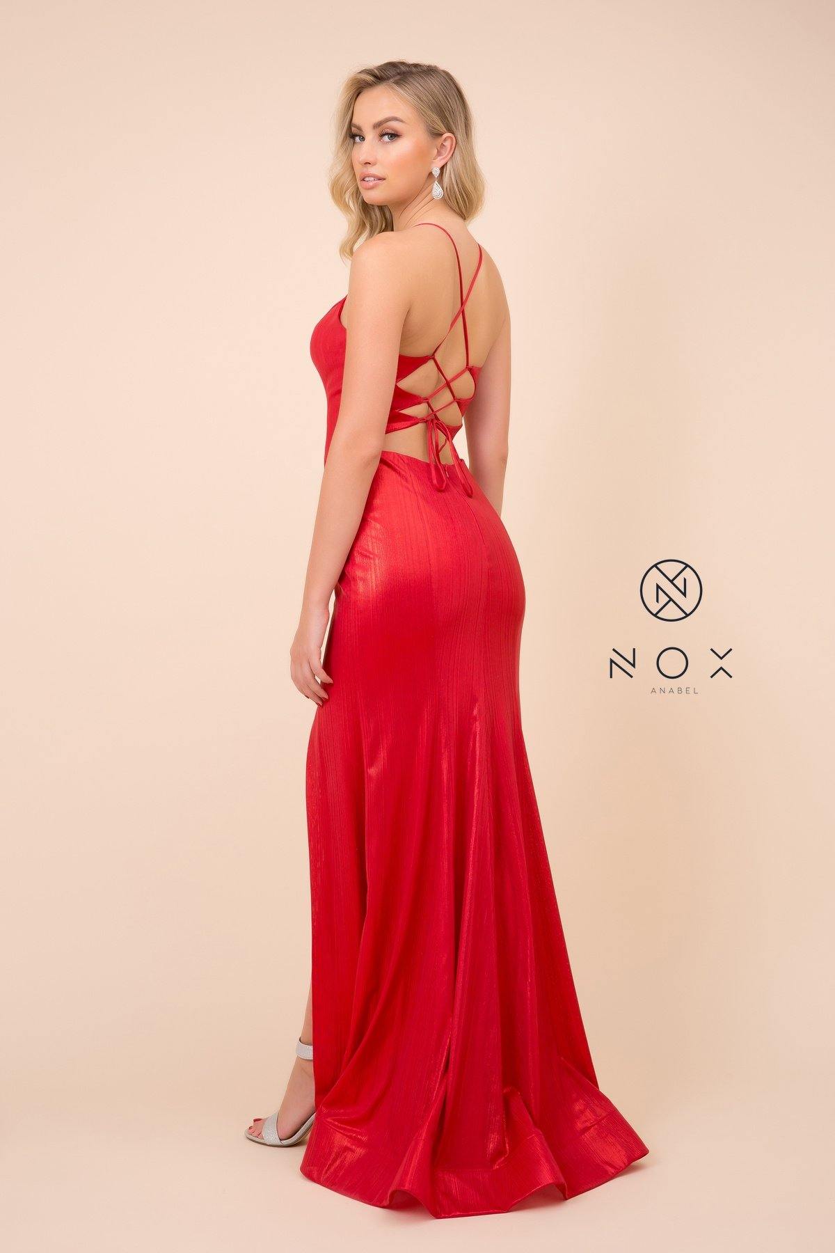 Long Prom Dress Evening Gown Red