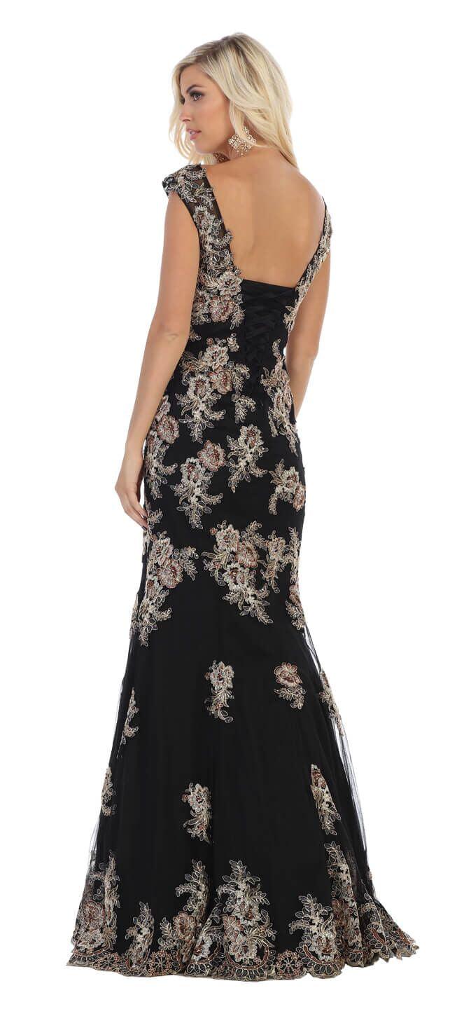 Long Prom Dress Evening Gown Formal Couture - The Dress Outlet May Queen