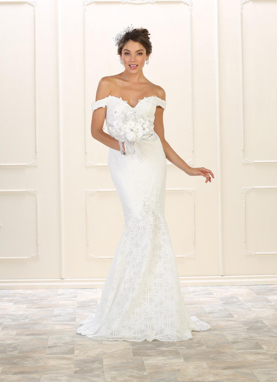 Long Prom Dress Evening Off Shoulder Gown - The Dress Outlet May Queen