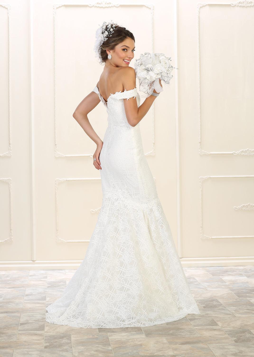 Long Prom Dress Evening Off Shoulder Gown - The Dress Outlet May Queen