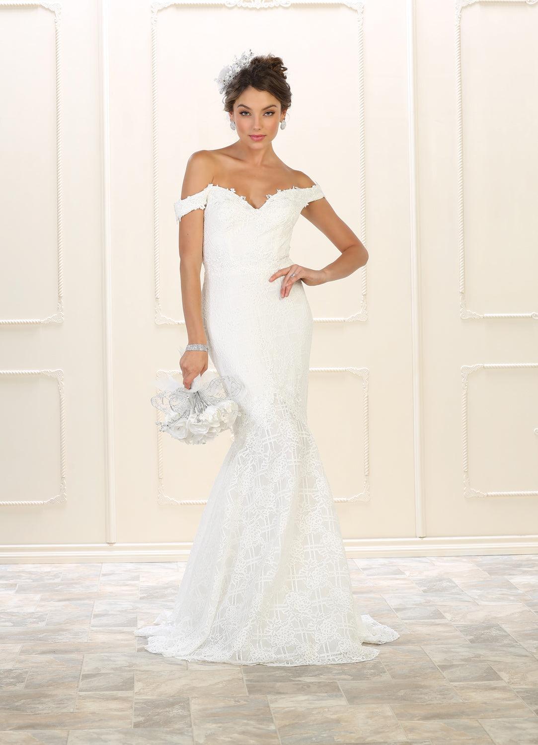 Long Prom Dress Evening Off Shoulder Gown - The Dress Outlet May Queen