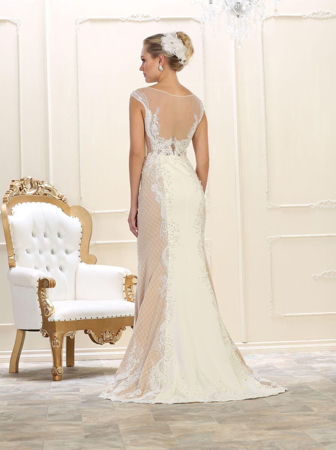 Long Prom Dress Formal Beaded Gown - The Dress Outlet May Queen