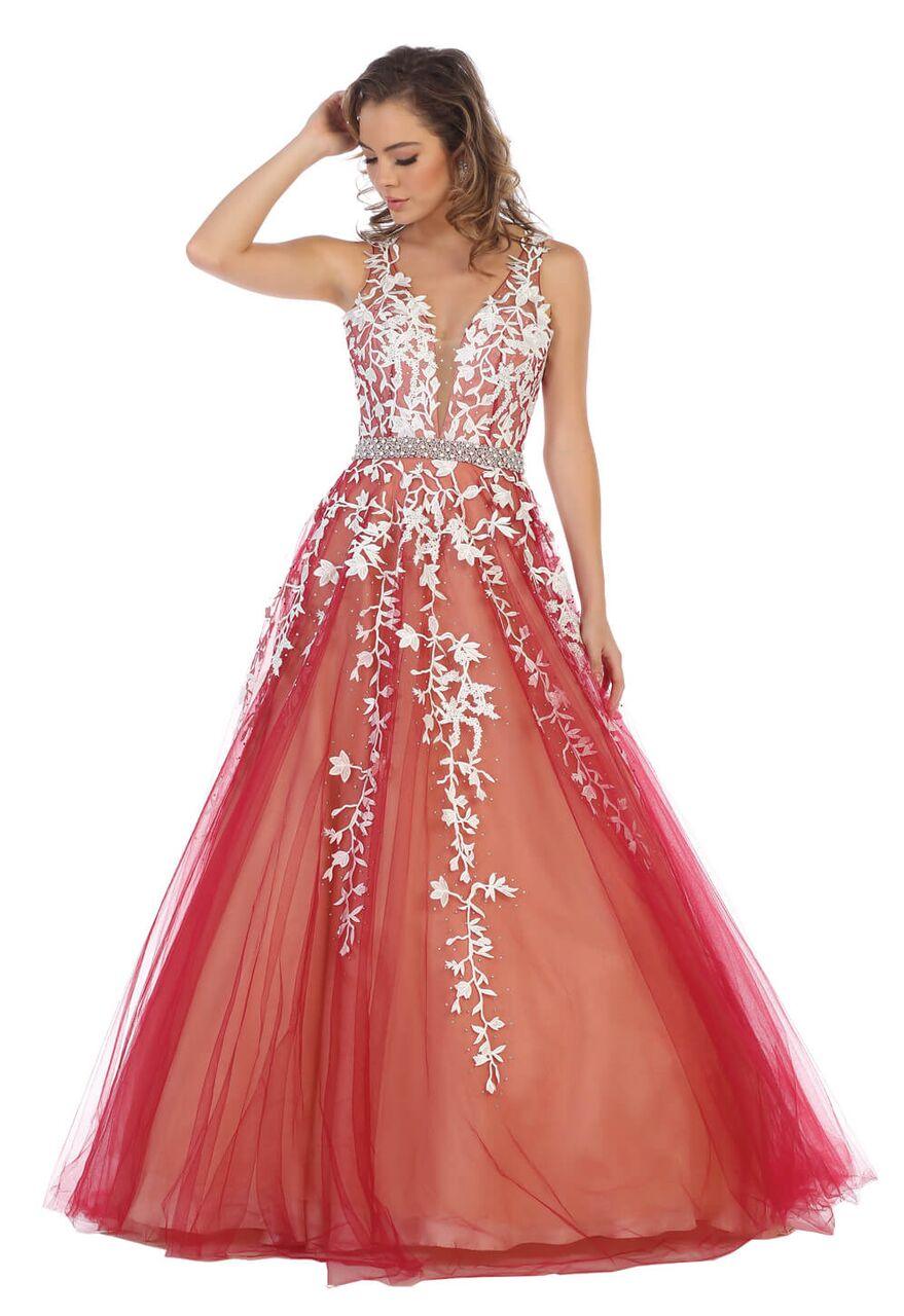 Long Prom Dress Formal Couture Ball Gown - The Dress Outlet May Queen