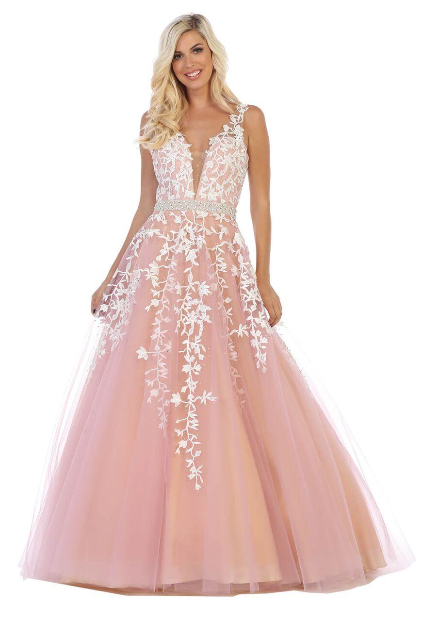 Long Prom Dress Formal Couture Ball Gown - The Dress Outlet May Queen