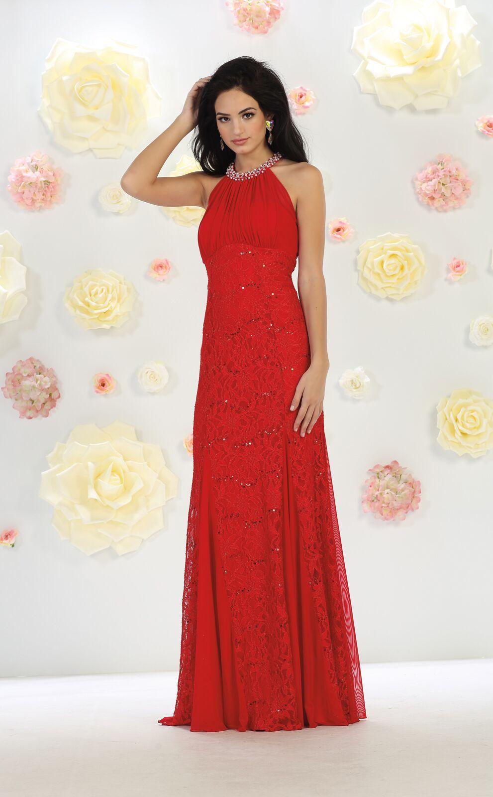 Long Prom Dress Formal Evening Gown - The Dress Outlet May Queen